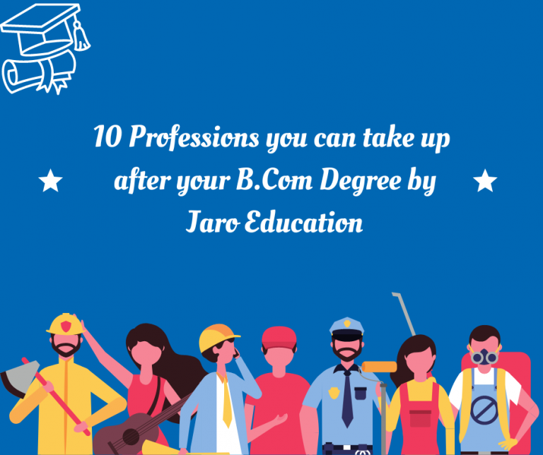 10 Professions you can take up after your BCom Degree by Jaro Education